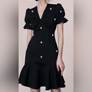 Gorgeous beaded littler black cocktail dress